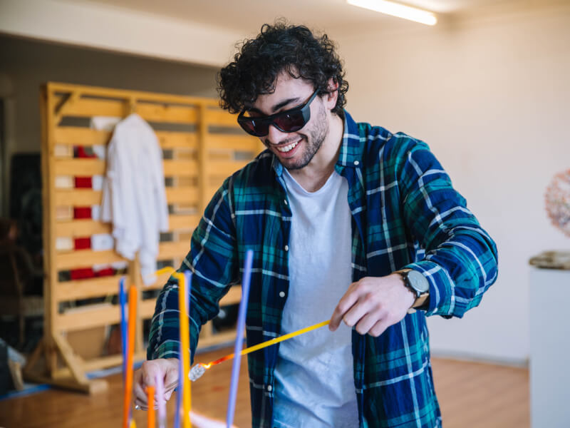 glassblowing workshop for him